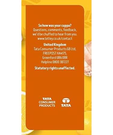 Tetley Zingy Lemon & Ginger Box of 20 Teabags (Pack of 2) - Buy Online on GoSupps.com