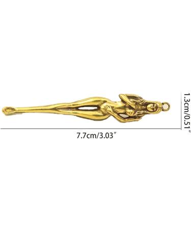 Copper Beauty Women Shaped Keychain Pendant Vintage Brass Metal Multifunction Hanging Ear Picks Spoon Keychains Pendants - Buy Online on GoSupps.com