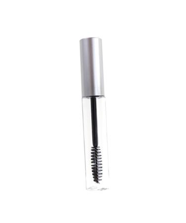 Healvian 5pcs Eyelash Cream Bottle Mascara Tube Wand Eyelash Clear Mascara for Eyelashes Volume Silver 1 g (Pack of 1) Silver