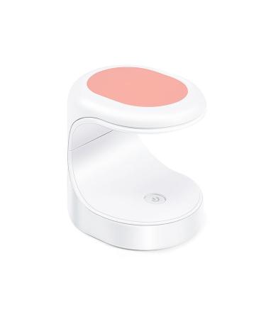 dijiusidy Nail Dryer LED Shaped DIY Travel Pocket Manicure Lamp Machine Home Professional Glue Gel Polish Single Fingernail Light Pink