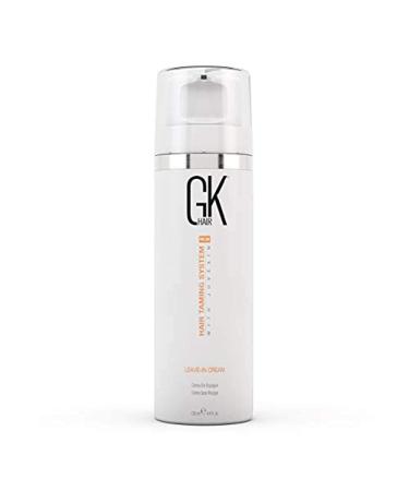 GK Hair Global Keratin Leave-In Conditioner Cream - 130ml | Moisture Frizz Control & Damage Protection for Dry Hair - Ideal Before Swimming - Buy Online on GoSupps.com