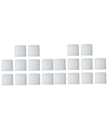 Baluue 20 pcs Protection Painful Pain Alignment Straightener Spacers Corrector Drift Spacer Overlapping for Big Friction Guards Seperator Covers Problems Bunion Blisters Caps Toe Hammer Whitex2pcs 3x2.5cmx2pcs