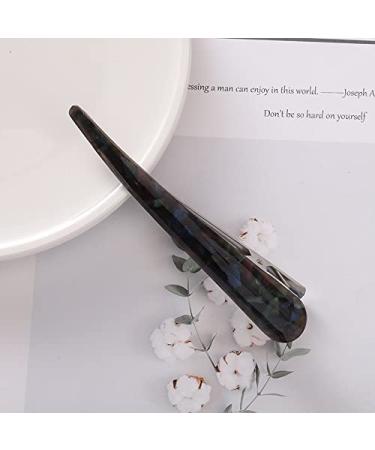 2pcs Large Duckbill Hair Clips for Women Girls - French Alligator Hair Barrettes in Black and Brown - Buy Online on GoSupps.com