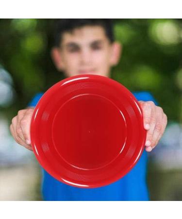 Zdgao 9 Inch Plastic Flying Disc Set for Kids and Adults - Bulk Set of 8 | Durable Flying Discs - 8 Pack - Buy Online on GoSupps.com