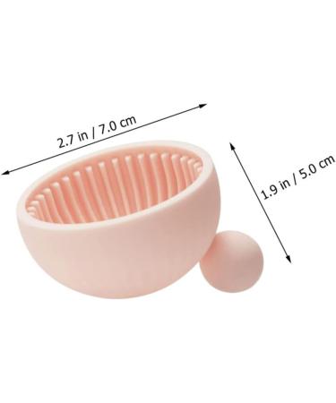 minkissy 1pc Silicone Scrub Pad Makeup Tools Braces Cleaner Hair Brush Cleaner Tool Makeup Brush Cleaning Mat Silicone Makeup Brush Mat Makeup Bowl Cleaner Silica Gel Pink Cleaner 7x6.5cm Pink - Buy Online on GoSupps.com