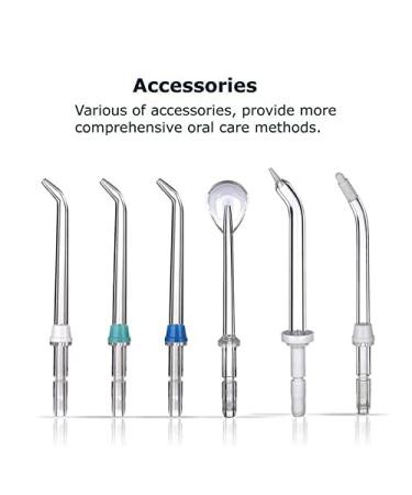 Dental Oral Irrigator Water Flosser for Braces Care - 600ml, 6 Jet Tips, 10 Pressure Settings - Family Dental Cleaner - Buy Online on GoSupps.com