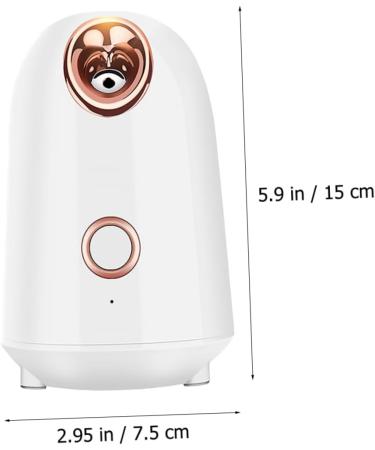 MUSISALY Water Replenishing Instrument Steamer Home Sauna Spa Face Steamer Humidifier Portable White Abs - Buy Online on GoSupps.com