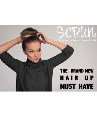Scrun Hair Tool - Classic Brown Hair Donut & Pillow for Elegant Buns & Hairstyles | Includes Hairpins & Manual - Buy Online on GoSupps.com