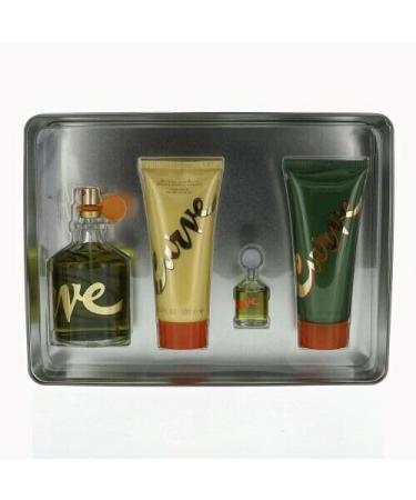 LIZ CLAIBORNE CURVE 4 PIECE GIFT SET - 4.2 OZ COLOGNE SPRAY NEW Box for Men