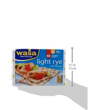 Wasa Light Rye Crispbread 9.5oz - Healthy Scandinavian Snack - Buy Online on GoSupps.com