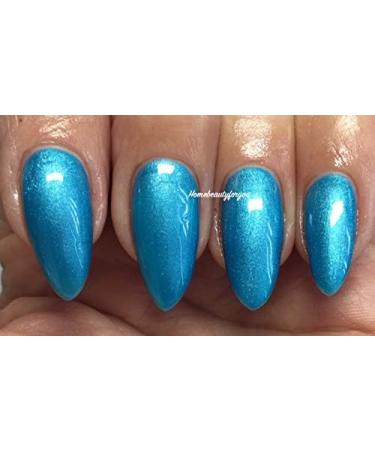 Bluesky Gel Nail Polish BLUE Color Turquoise Metallic Effect Autumn Winter Range WR05 UV LED Soak Off - Buy Online on GoSupps.com