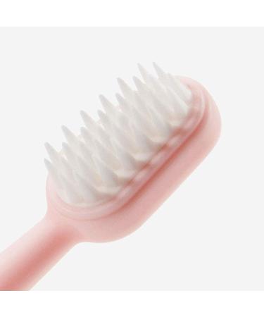 Zumaha Loose Pink Children's Toothbrushes - 2-Pack Silicone Hand Toothbrushes with Suction Foot for Toddlers 1-3 Years - Buy Online on GoSupps.com