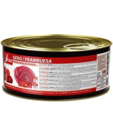 SOSA 1.5kg Raspberry Concentrated Pasta - Ideal for Baking Sauces and Ice Cream - Professional Use - Buy Online on GoSupps.com