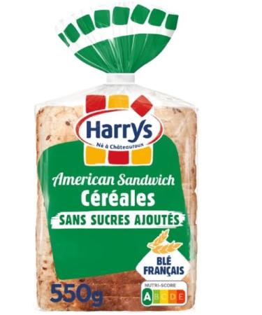 HARRYS American Sandwich Pain de mie aux c r ales sans sucres ajout s 550 g