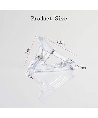 Yicare 10 PCS Crystal Nail Fastening Clips - Transparent Gel Nail Tools for Quick Nail Art Construction - Buy Online on GoSupps.com