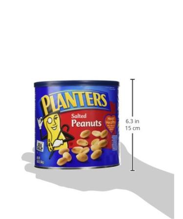 Planters Salted Peanuts (56 oz) - Large Canister for Snacking - Buy Online on GoSupps.com