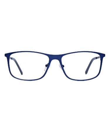 M n blue light filter glasses |Made made of high quality stainless steel |Rectangular glasses frame |Luxreaders - Scandinavian design blue 2.5 dioptries