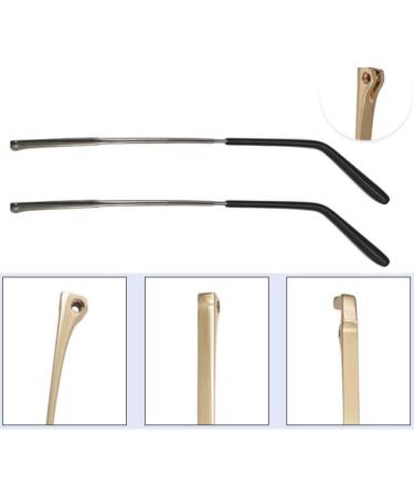Ygnjh Replacement Legs for Glasses - Metal Sunglass Repair Parts - Gray 1 Pair Double Tooth Spacing 1mm - Buy Online on GoSupps.com