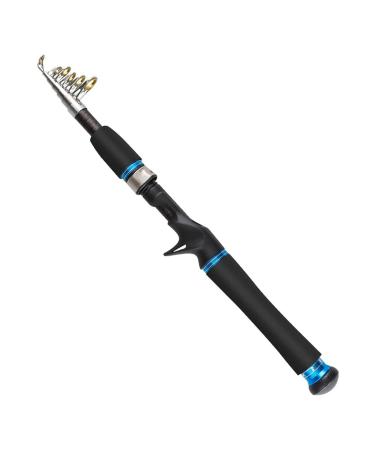 Whisverse Fishing Rods Telescopic Fishing Pole Durable 2.1m Carbon Fiber Ultralight Travel Trout Fishing