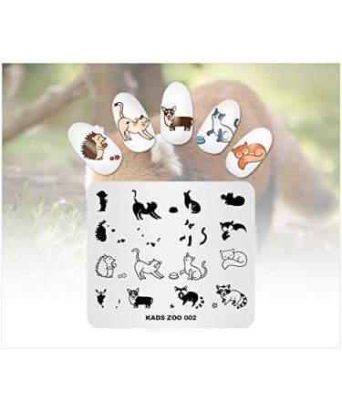 KADS Stamping Plates Animal Cute Manicure Template - Nail Art Image Stamp Tool - Buy Online on GoSupps.com