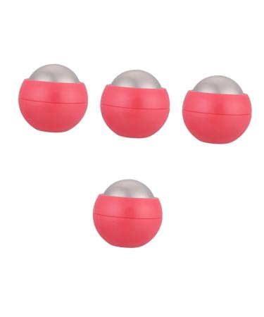 Frcolor 4 pieces of hand massage ball muscle roll Household appliances stainless steel blossom circuit circulation promote foot massager massage ball made of stainless steel thermal therapy roller Meridian massage ball ABS