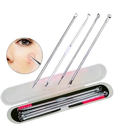 Acne Needle Set - 4 Stainless Steel Blackhead Removal Tools for Spot Extraction & Face Care - Buy Online on GoSupps.com