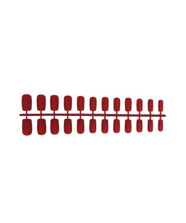dijiusidy 1 Set Glue on Nails Medium Length Files Square Style Press on Solid Color Wraps Artificial Beauty Tool DIY Decorations 2