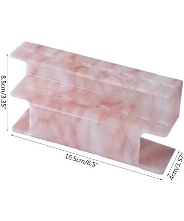 LIXIMMAZN 8-Hole Acrylic Tweezers Holder | Eyelash Extension Tools Rack & Stand | Durable Salon Supplies Display (Marbled Pink) - Buy Online on GoSupps.com