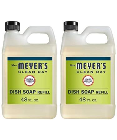 Effective Moisturizing Dishwashing Liquid Dish Soap for Powerwash, Tough on Stain but Gentle on Skin, Cruelty Free Formula, Lemon Verbena Scent, 16 FL OZ Bottle, 2 Bottles 48 Fl Oz (Pack of 2) Lemon Verbena