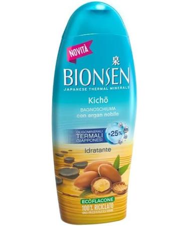 Bionsen Kicho Moisturizing Shower Gel with Argan and Japanese Thermal Oligomineral Foam Bath 650 ml 21.9 Fl Oz made in Italy italian import