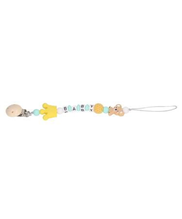 Baby Clip Teething Toy | Washable Silicone Animal Holder - Safe & Lightweight (Yellow) - Perfect Shower Gift - Buy Online on GoSupps.com