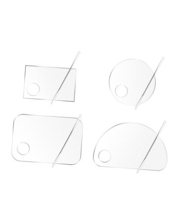 BIUDECO High-Quality Acrylic Makeup Mixing Tray Versatile Foundation Tray for Liquid Foundation and Eyeshadow