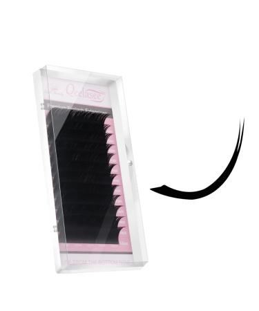 Matte Mink Ellipse Flat Eyelash Extensions 0.20mm thickness C curl 9mm Rich Black Soft for Professional Salon Use C 9mm