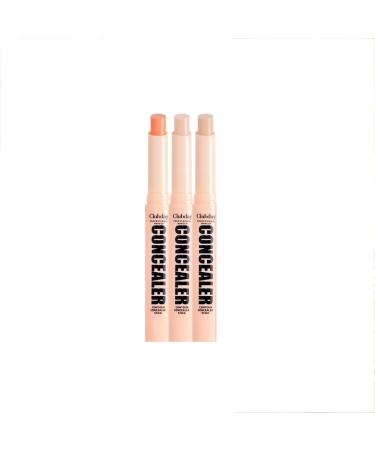Concealer Stick Face Makeup For Natural Glowy Finish Blurs Imperfections & Under Eye Full Coverage Long-Lasting Conceals All-Day Wear For All Skin Types (3Pcs) (010203)