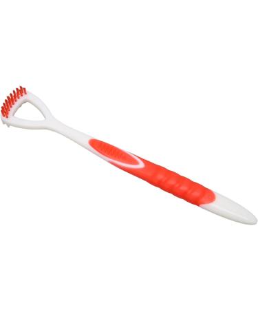 Professional Tongue Scraper & Cleaner for Adults & Children - Red Tongue Brush for Improved Oral Care & Bad Breath Relief - Buy Online on GoSupps.com