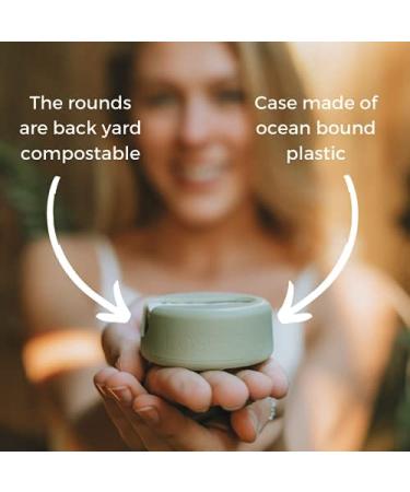 New Lastround Reusable Cotton Pads | Eco-Friendly Washable Sardmasal Pads in Blue | Made in Denmark - Buy Online on GoSupps.com