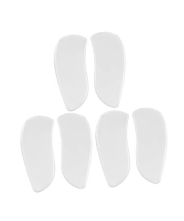 3Pairs Supination Insoles Overpronation Insoles Wedge Shape Orthotic Gel Half Insoles Heel Cups Inserts for Women XO Type Legs