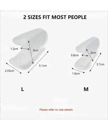 Carolhome Soft Gel Toe Separator - 16 PCS Toe Spacers for Bunion Corrector and Toe Support - Medium and Large Sizes - Clear - Buy Online on GoSupps.com