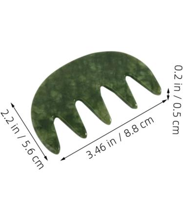 Combined Jade Massage Comb - Scalp Massager & Body Massage Tool for Ultimate Relaxation - Buy Online on GoSupps.com