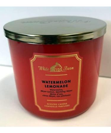 Shop Bath & Body Works White Barn 3-Wick Candle with Essential Oils - Watermelon Lemonade - 14.5 oz - 2021 Core Scents - International Shipping Available - Buy Online on GoSupps.com