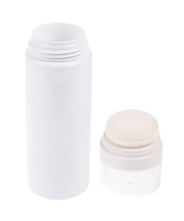 FOMIYES Loose Powder Containers Baby Powder Powder Puff Box talcum Powder Bottle Body Powder Container with Puff Loose Powder Bottle for Body Powder Makeup Powder Container Baby Puffs 15x4.7cm Assorted Color