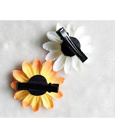 Daisy Hair Clips Set - Perfect for Beach Weddings and Bridesmaids - 18 Pcs in 18 Colors - Buy Online on GoSupps.com