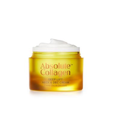 Absolute Collagen Deep Lift Neck & Decollete Cream 50ml - Collagen Boosting Anti-Ageing Formula - Visibly Reduces Appearance of Fine Lines and Wrinkles - Smoother Firmer & Sculpted Skin