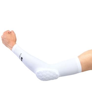 Diamond Pad Elbow Sleeve - White (EA) LRG