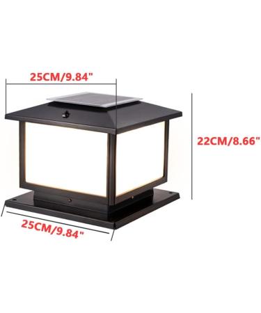 Victorian Garden Fence Entrance Stigma Lamp Traditional Landscape Street Light Aluminum Lawn Bollard Light LED Solar Pillar Post Light Outdoor IP65 - Buy Online on GoSupps.com