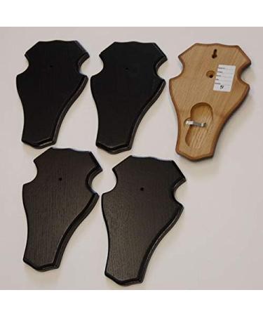5-Piece REH Buck Sign Trophy Set with Pine Compartment | Dark Oak | 21x13 cm - Perfect for International Shipping - Buy Online on GoSupps.com