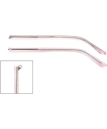 Buy NHEISSCF Transparent Pink Metal Glasses Brackets - Single Tooth Plastic & Glass Replacement Temple Repair Parts - 1 Pair - Buy Online on GoSupps.com