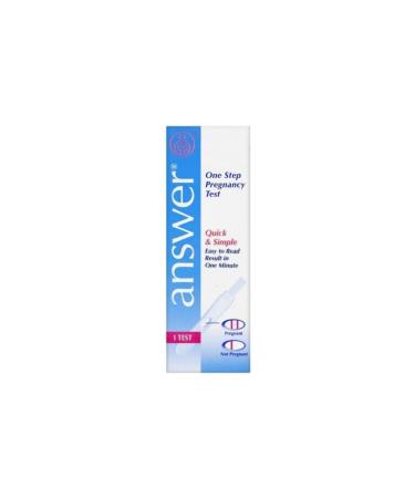 Answer One Step Pregnancy Test