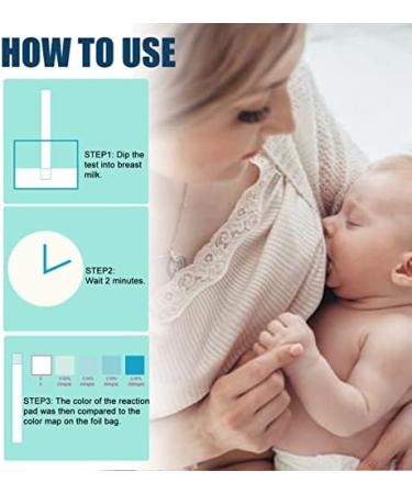 25 Alcohol Breast Milk Test Strips - Quick 120s Results for Safe Breastfeeding - International Shipping - Buy Online on GoSupps.com