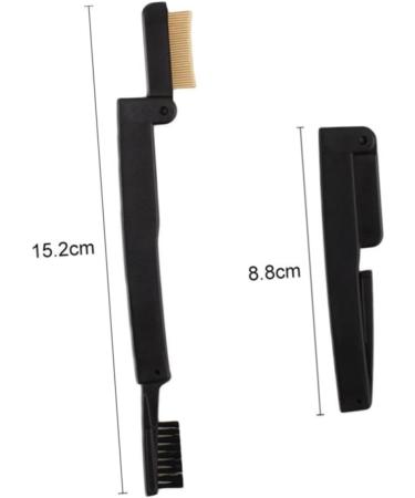 minkissy Lash Comb Makeup Mascara Brush Folding Eyebrow Brush Eyebrow Spoolie Eyebrow Brush Makeup Eyebrow Comb Folding Eyebrows Comb Makeup Brush Eyelash Comb Dual Purpose Brush Spiral 15.2*3cm Black - Buy Online on GoSupps.com